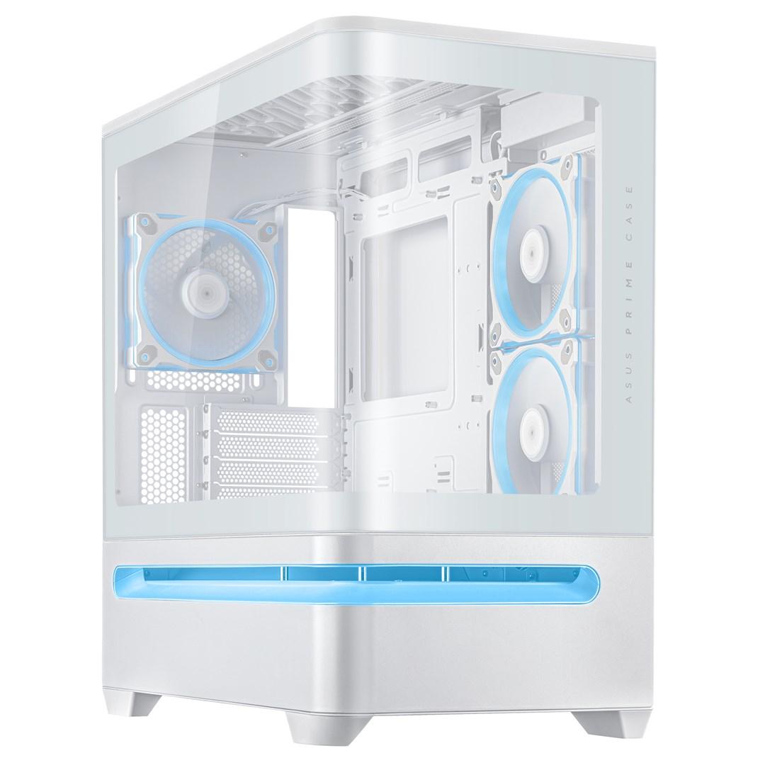 ASUS PRIME AP202 ARGB Mini Tower PC kabinet - hvid