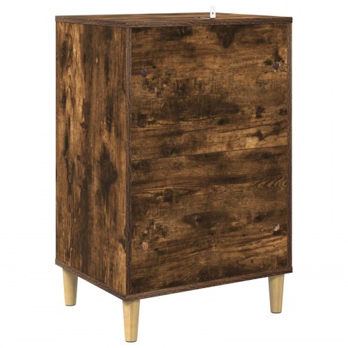 Pladespillerstativ røget eg - 47 x 39,5 x 74,5 cm