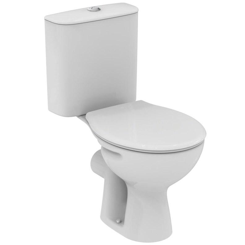 Alpha gulvstående toilet med cisterne 37 x 64 x 76,5 cm