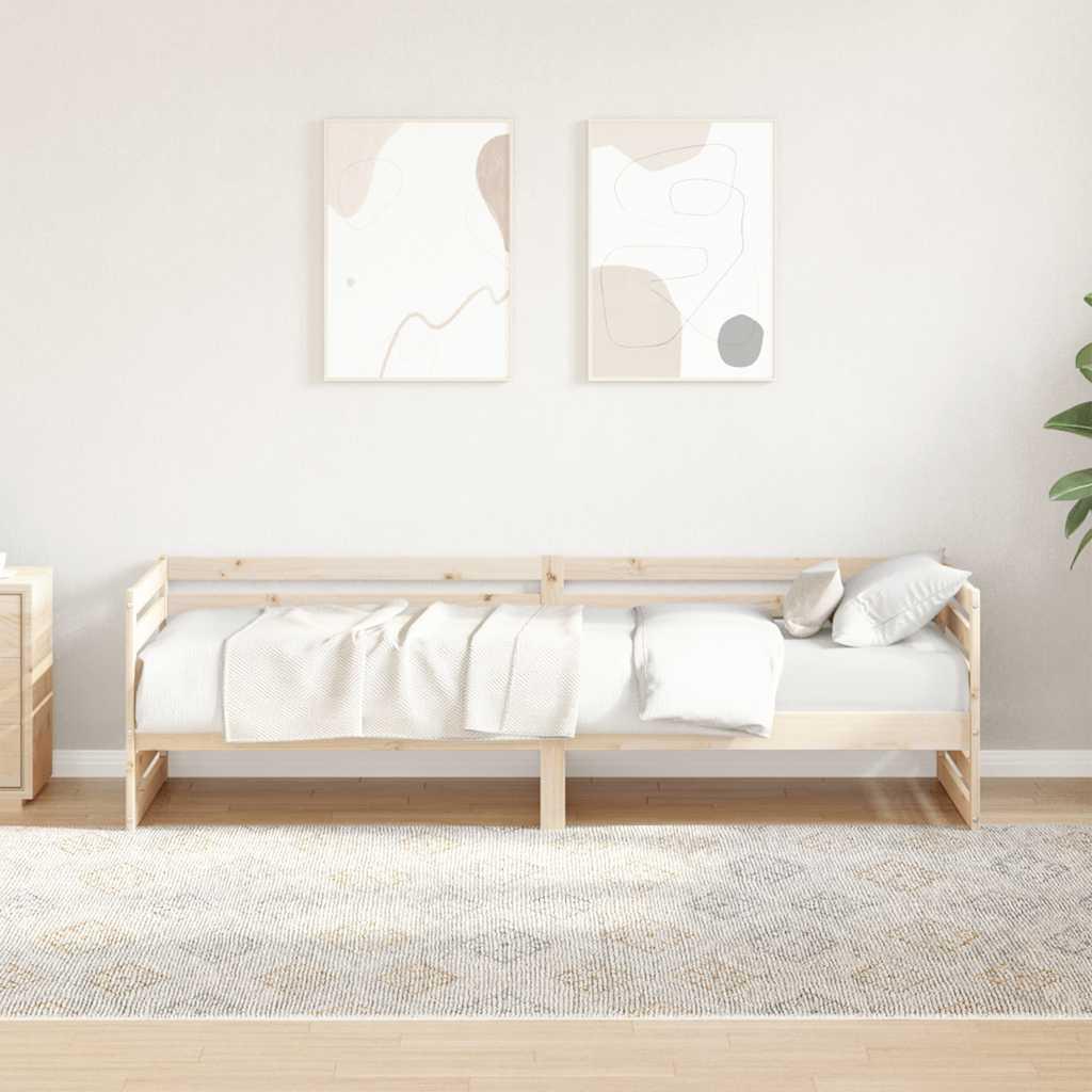 vidaXL dagseng uden madras 80x200 cm massivt træ fyrretræ