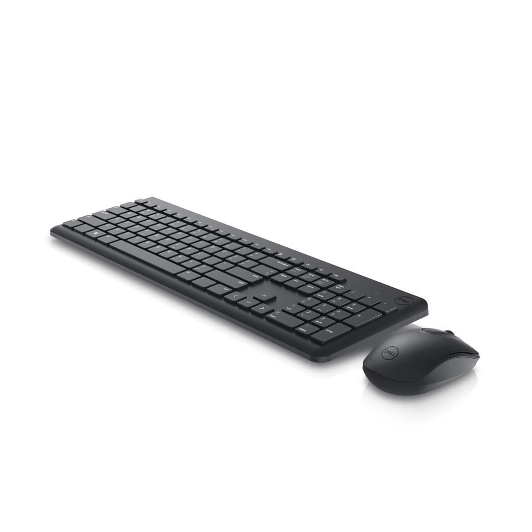Tastatur- og musesæt DELL KM3322W - sort US International QWERTY