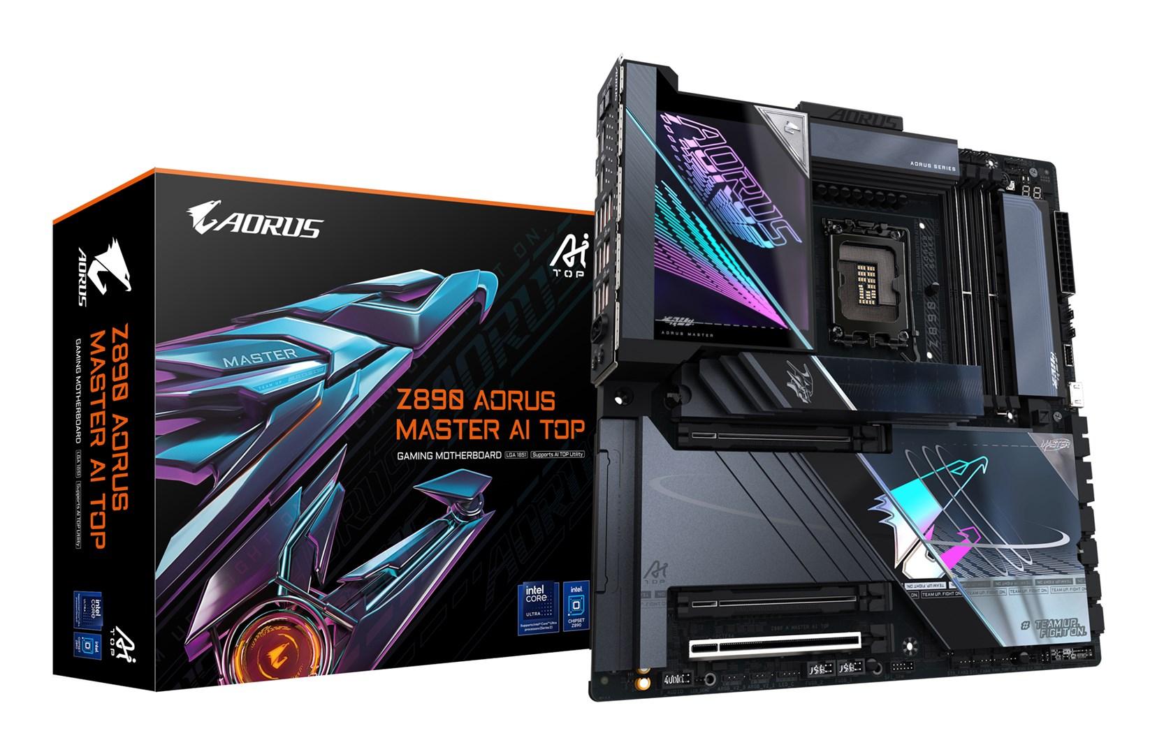 GIGABYTE Z890 AORUS MASTER AI TOP Bundkort - Intel Z890 - Intel LGA1851 - DDR5 RAM - Extended ATX