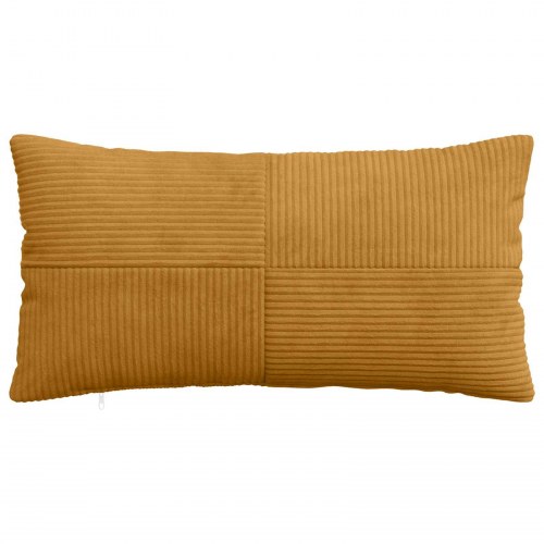 Pudebetræk 2 stk ALMELO gul 40 x 80 cm i cordfløjl