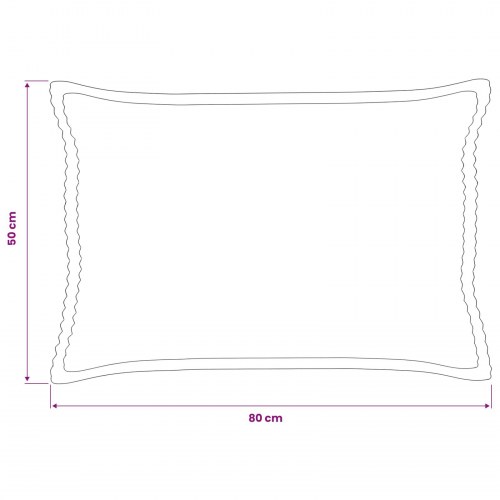 Pudebetræk 2 stk. HOUTEN gul 50 x 80 cm i cordfløjl