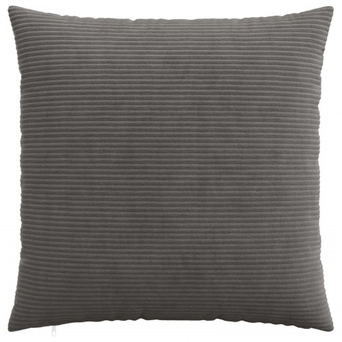 Pudebetræk HEERLEN 2 stk mørkegrå 70 x 70 cm i cordfløjl