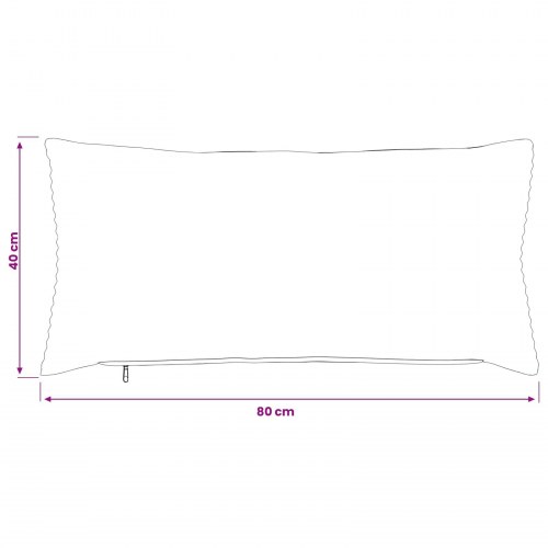 Pudebetræk 2 stk HEERLEN creme 40 x 80 cm i cordfløjl