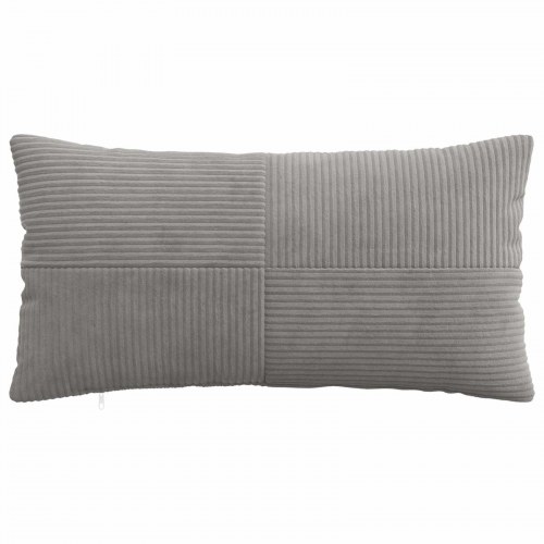 Pudebetræk 6 stk ALMELO lysegrå 40 x 80 cm i cordfløjl