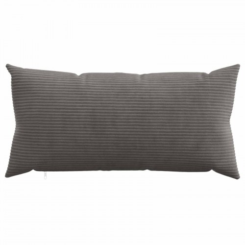 Pudebetræk HEERLEN 6 stk mørkegrå 40 x 80 cm i cordfløjl