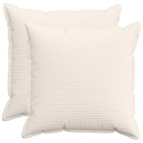Pudebetræk 2 stk. HOUTEN creme 65 x 65 cm i cordfløjl