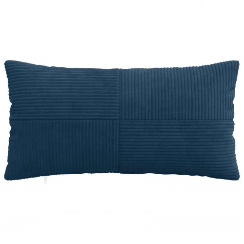 Pudebetræk ALMELO 2 stk i mørkeblå cordfløjl 40 x 70 cm