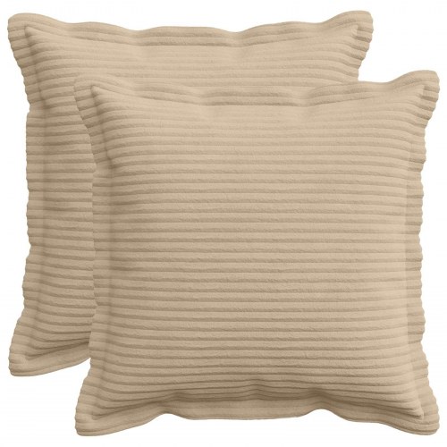Pudebetræk 2 stk. HOUTEN gråbrun 30 x 30 cm i cordfløjl