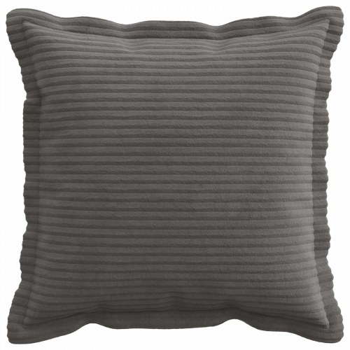 Pudebetræk HOUTEN 6 stk. mørkegrå 30 x 30 cm i cordfløjl