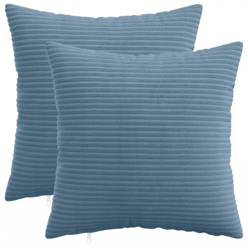 Pudebetræk 2 stk HEERLEN blå 30 x 30 cm i cordfløjl