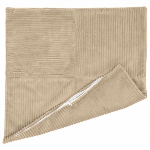 Pudebetræk ALMELO 6 stk gråbrun 80 x 80 cm i cordfløjl