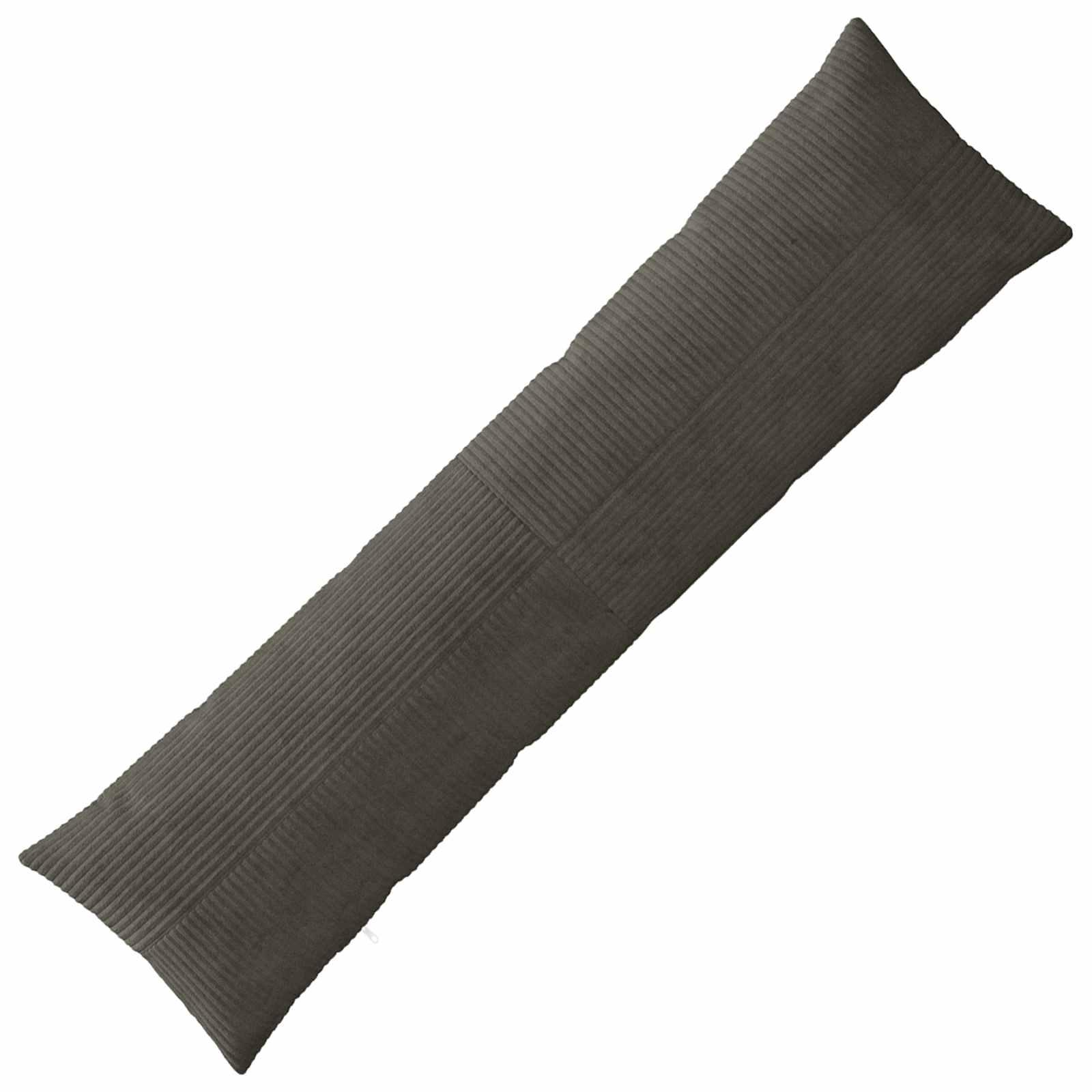 vidaXL Pudebetræk ALMELO Antracit 40 x 145 cm cordfløjl