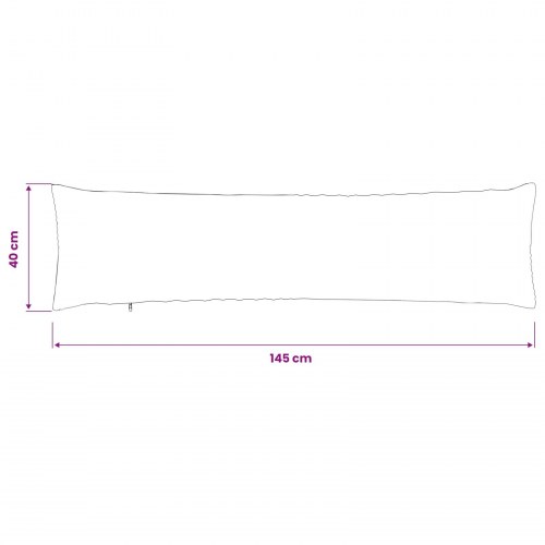 Pudebetræk 2 stk ALMELO cremefarvet 40 x 145 cm i cordfløjl