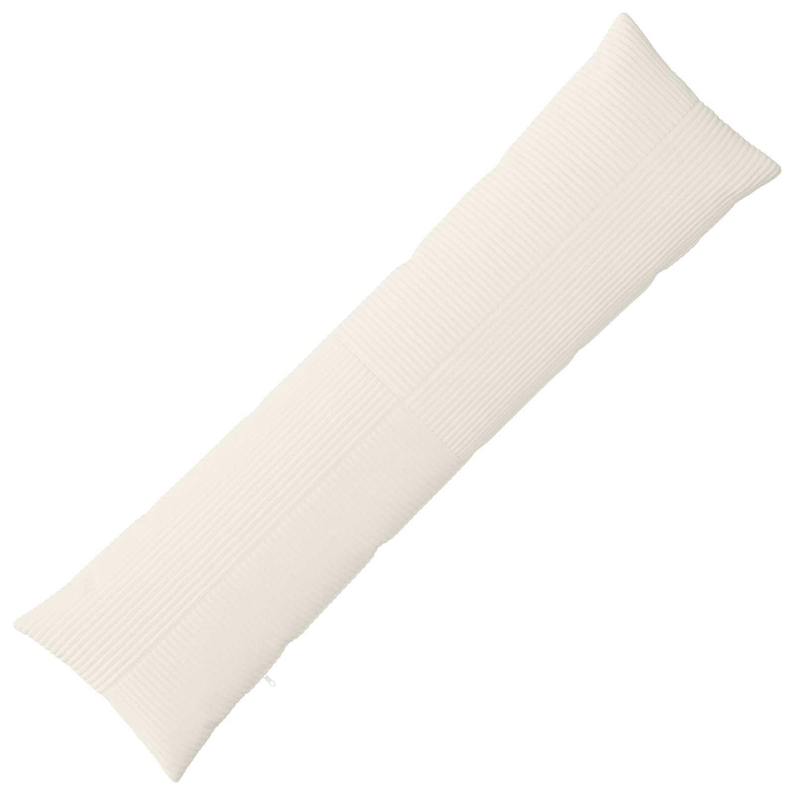 vidaXL Pudebetræk ALMELO Cremefarvet 40 x 145 cm cordfløjl
