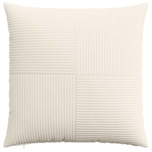 Pudebetræk 2 stk ALMELO cremefarvet 80 x 80 cm i cordfløjl
