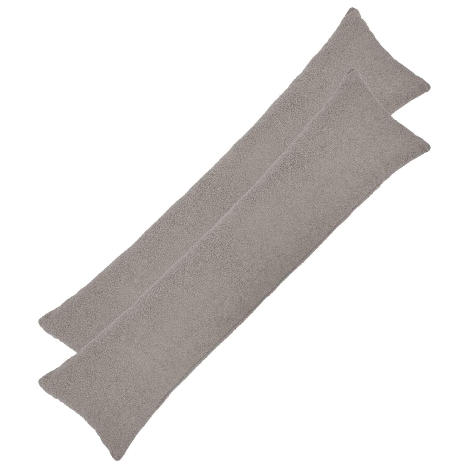 vidaXL Pudebetræk 2 pcs HEERLEN Lysegrå 40 x 145 cm Bouclé