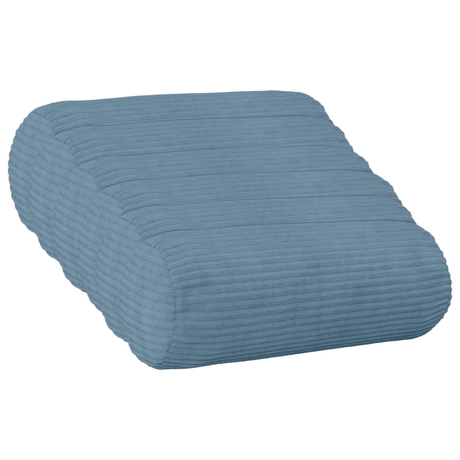 vidaXL Pudebetræk 6 pcs HEERLEN Blå Ø 15 x 40 cm cordfløjl