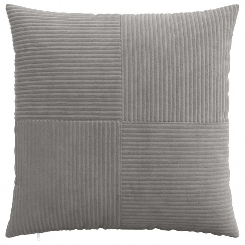 Pudebetræk 6 stk ALMELO lysegrå 70 x 70 cm i cordfløjl