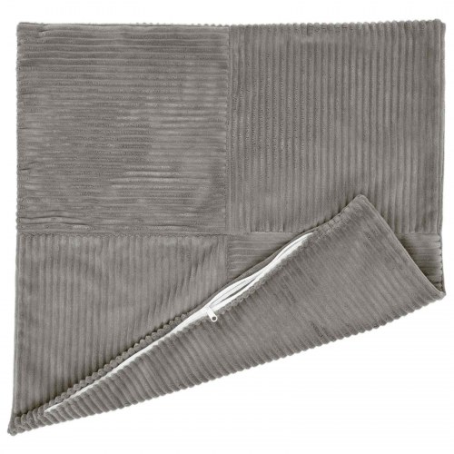 Pudebetræk 6 stk ALMELO lysegrå 70 x 70 cm i cordfløjl