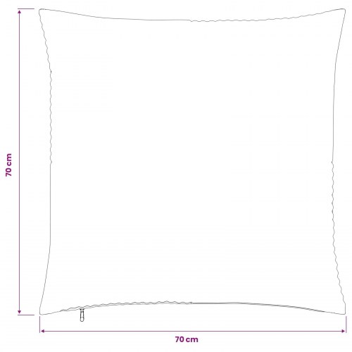 Pudebetræk 6 stk ALMELO lysegrå 70 x 70 cm i cordfløjl
