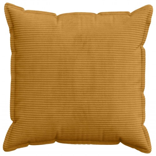 Pudebetræk 6 stk. HOUTEN gul 80 x 80 cm i cordfløjl