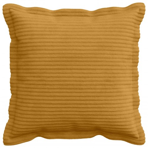 Pudebetræk HOUTEN 6 stk. gul 50 x 50 cm i cordfløjl
