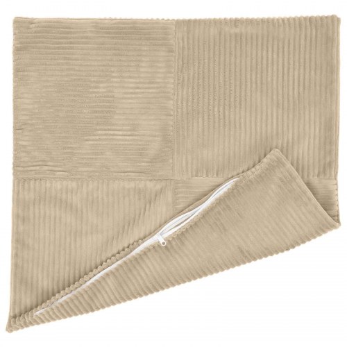 Pudebetræk 2 stk ALMELO gråbrun 35 x 35 cm i cordfløjl