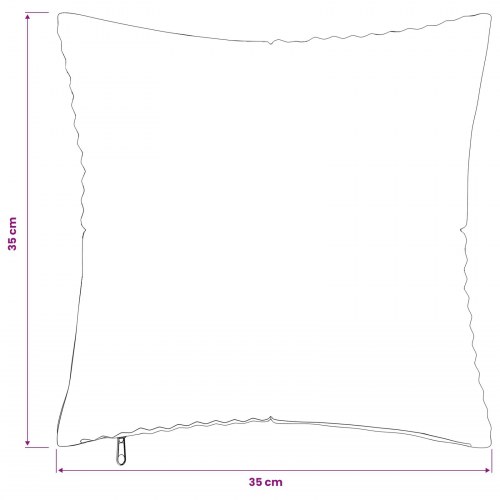 Pudebetræk 2 stk ALMELO gråbrun 35 x 35 cm i cordfløjl