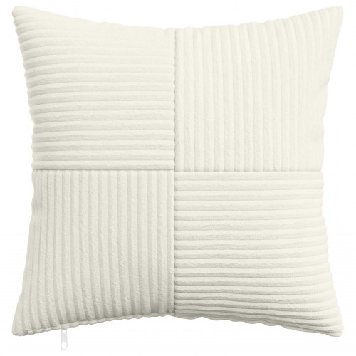 Pudebetræk 2 stk ALMELO cremefarvet 35 x 35 cm i cordfløjl