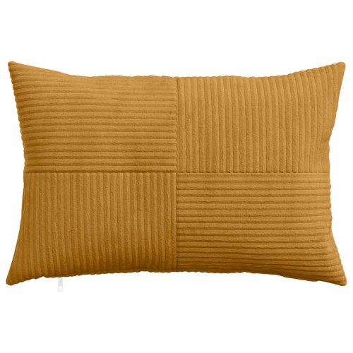Pudebetræk 2 stk ALMELO gul 30 x 50 cm i cordfløjl