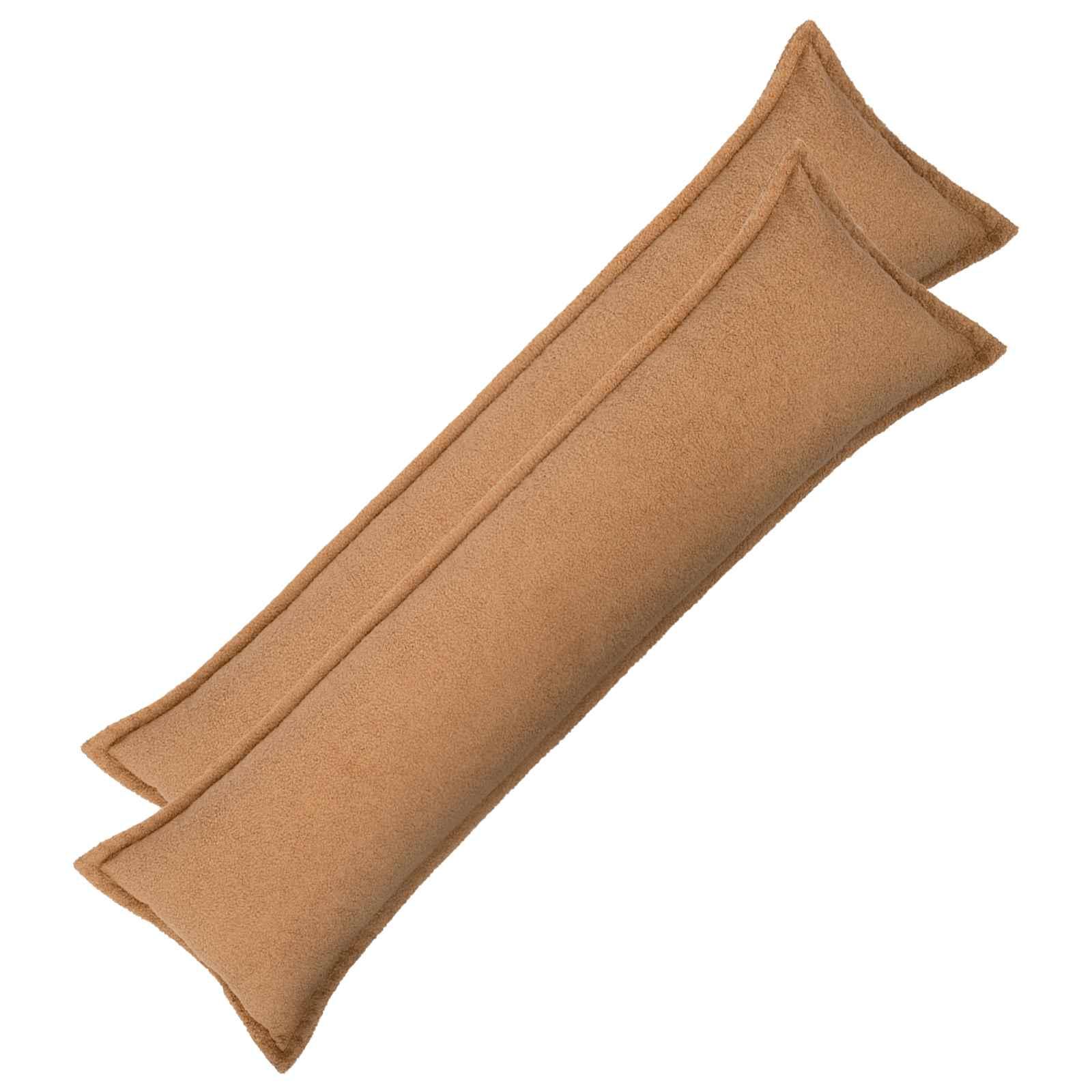 vidaXL Pudebetræk 2 pcs HOUTEN Beige 40 x 145 cm Bouclé