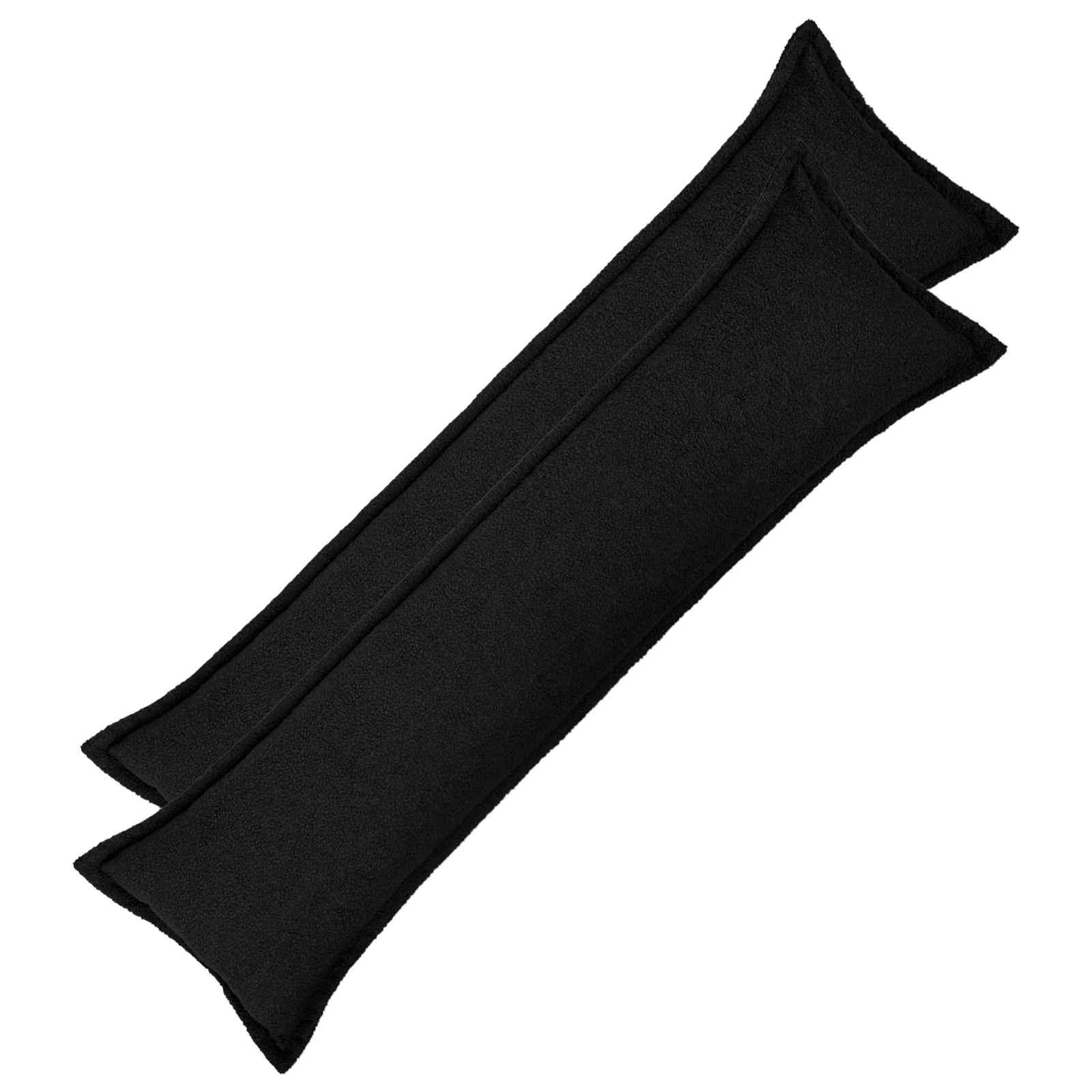 vidaXL Pudebetræk 2 pcs HOUTEN Sort 40 x 145 cm Bouclé