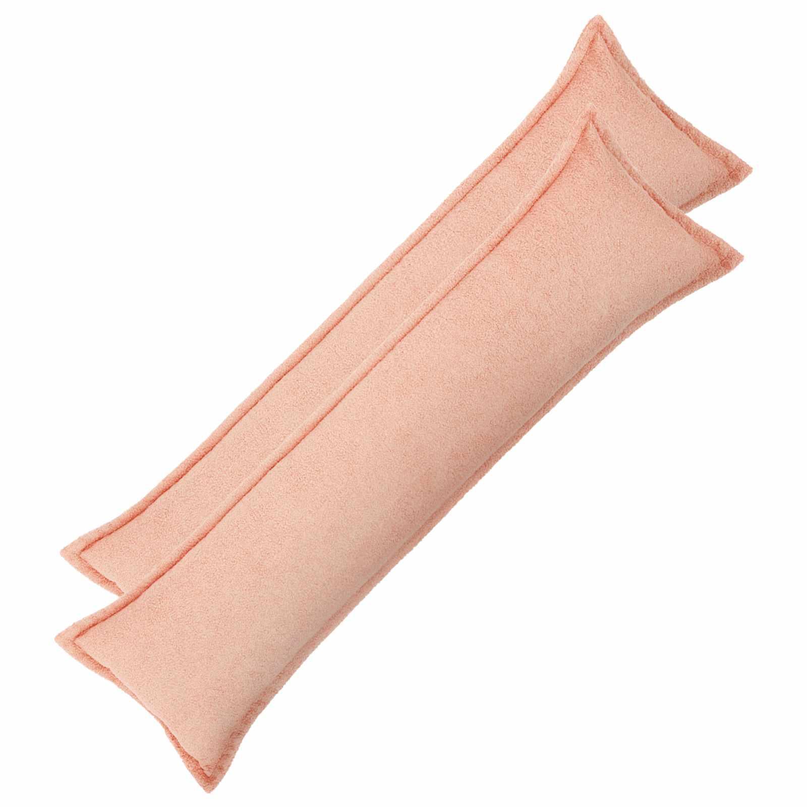 vidaXL Pudebetræk 2 pcs HOUTEN Lyserød 40 x 145 cm Bouclé