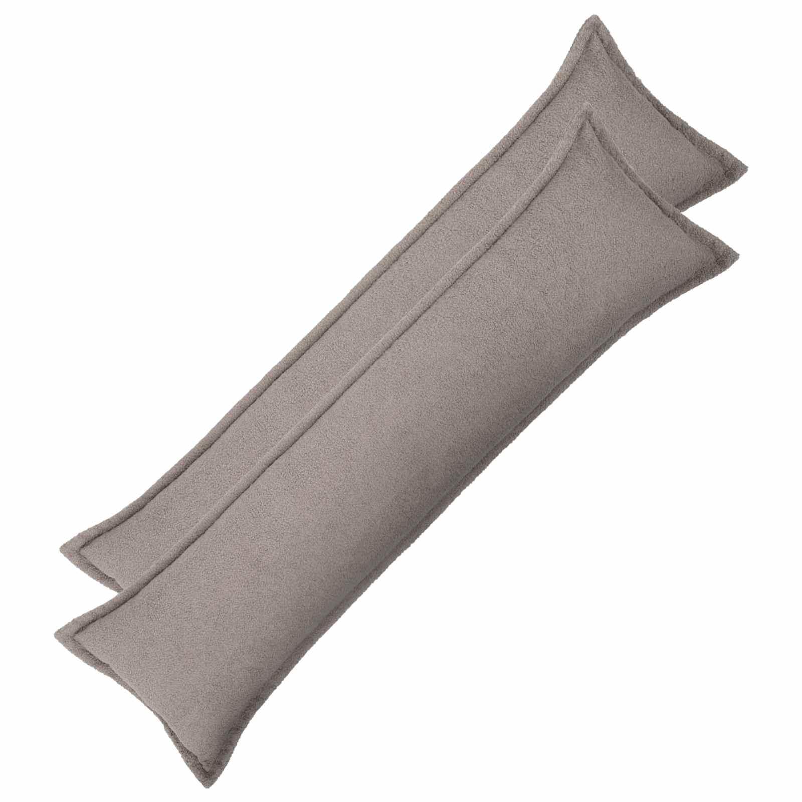 vidaXL Pudebetræk 2 pcs HOUTEN Lysegrå 40 x 145 cm Bouclé