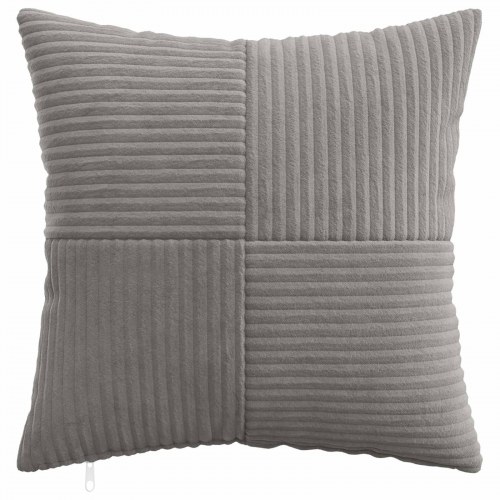 Pudebetræk 2 stk ALMELO lysegrå 30 x 30 cm i cordfløjl