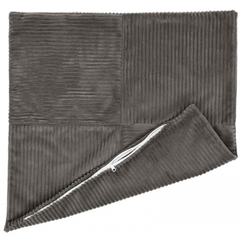 Pudebetræk 6 stk ALMELO mørkegrå 55 x 55 cm i cordfløjl
