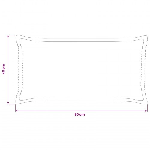 Pudebetræk 2 stk. HOUTEN mørkegrå 40 x 80 cm i cordfløjl