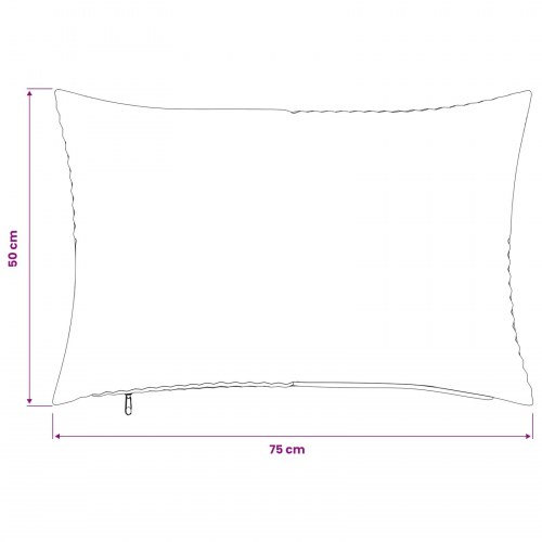 Pudebetræk 2 stk ALMELO cremefarvet 50 x 75 cm i cordfløjl