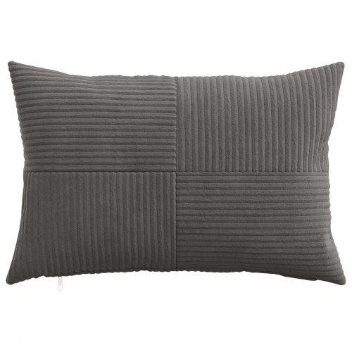 Pudebetræk 2 stk ALMELO mørkegrå 50 x 70 cm i cordfløjl