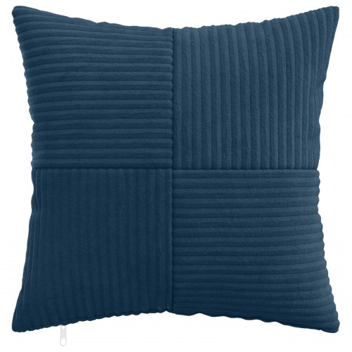 Pudebetræk 6 stk ALMELO mørkeblå 50 x 50 cm i cordfløjl