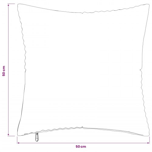 Pudebetræk 2 stk ALMELO gul 50 x 50 cm i cordfløjl