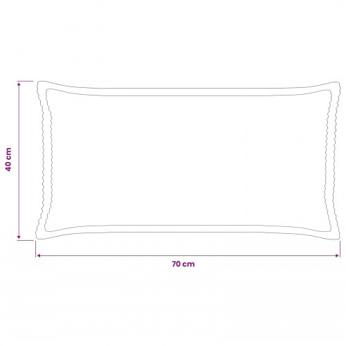 Pudebetræk 6 stk. HOUTEN lysegrå 40 x 70 cm i cordfløjl