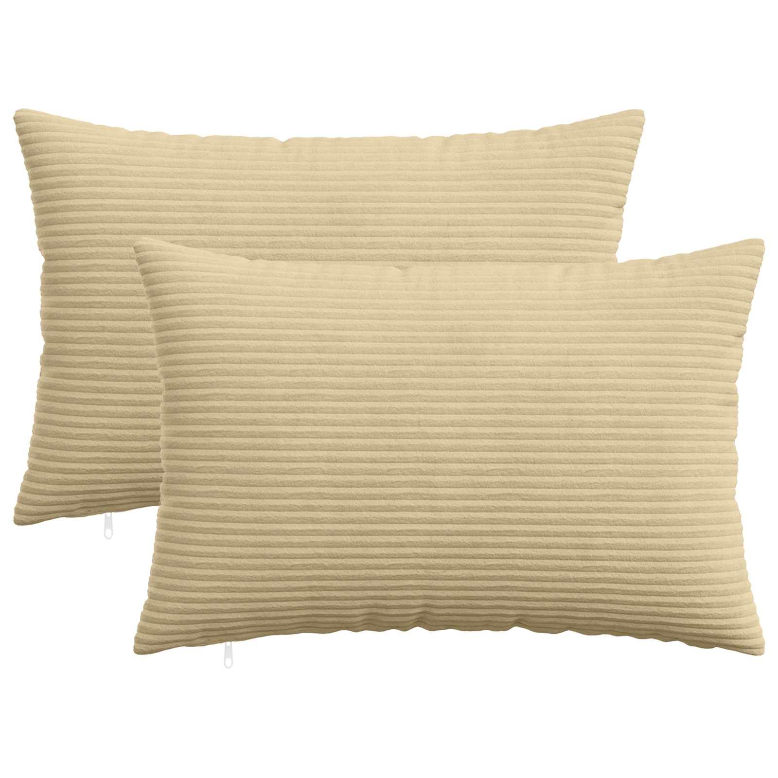 vidaXL Pudebetræk 2 pcs HEERLEN Grøn Grå 40 x 60 cm cordfløjl