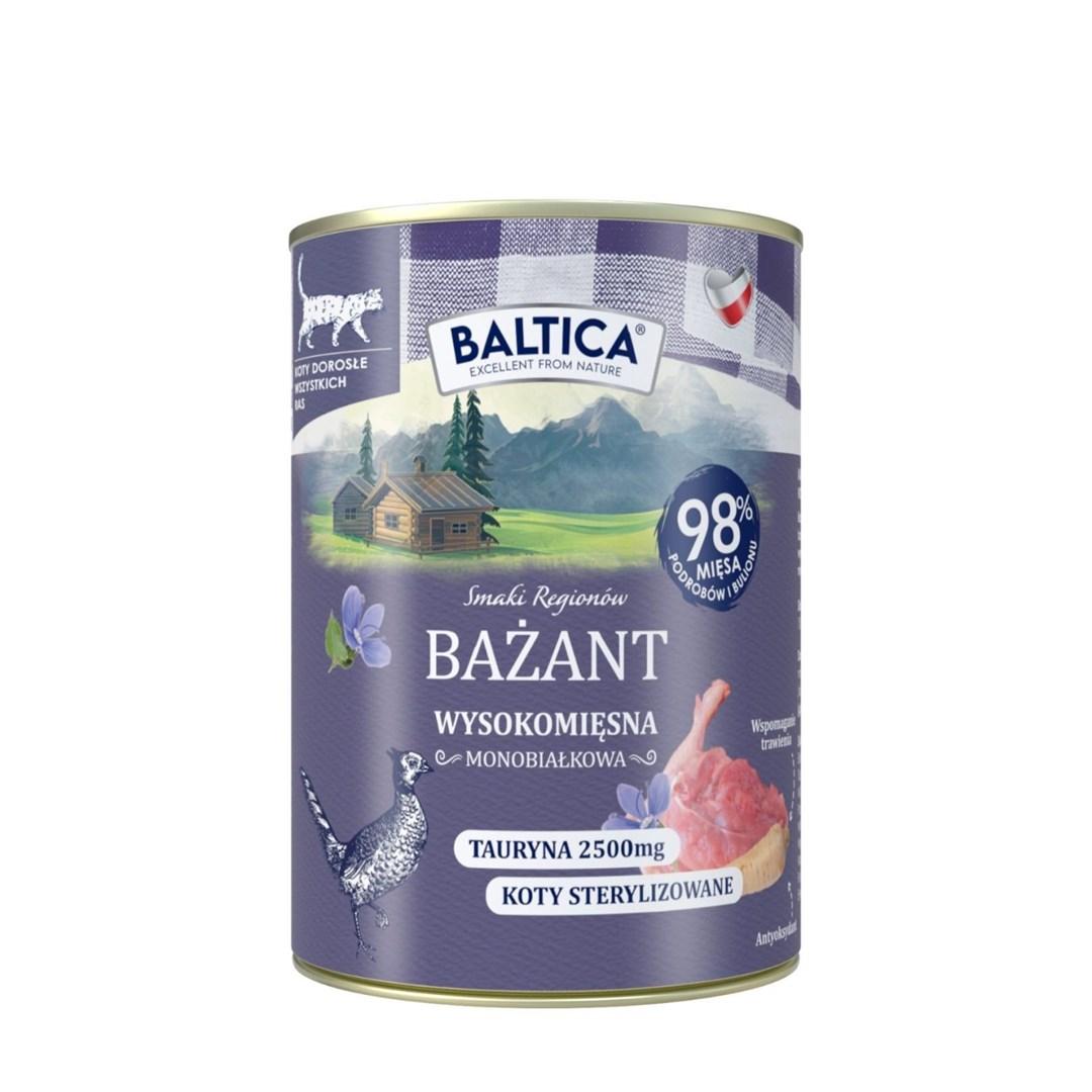 BALTICA Smage fra regionerne Fasan Mono vådfoder til kat 400 g