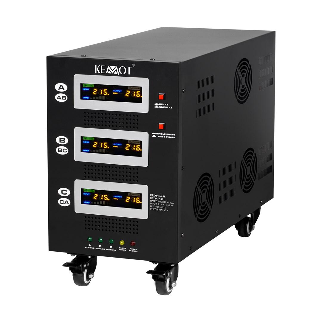 KEMOT PROavr-45k automatisk trefaset spændingsstabilisator 45 kVA
