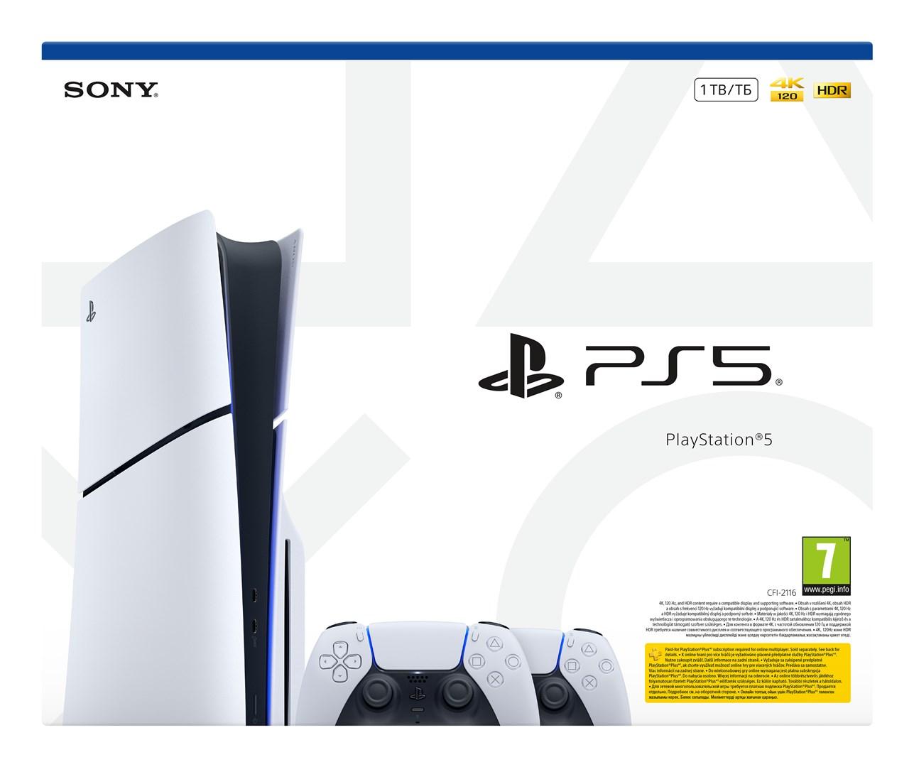 Sony Interactive Entertainment PS719022602 spillekonsol 1 TB Wi-Fi Sort, Hvid