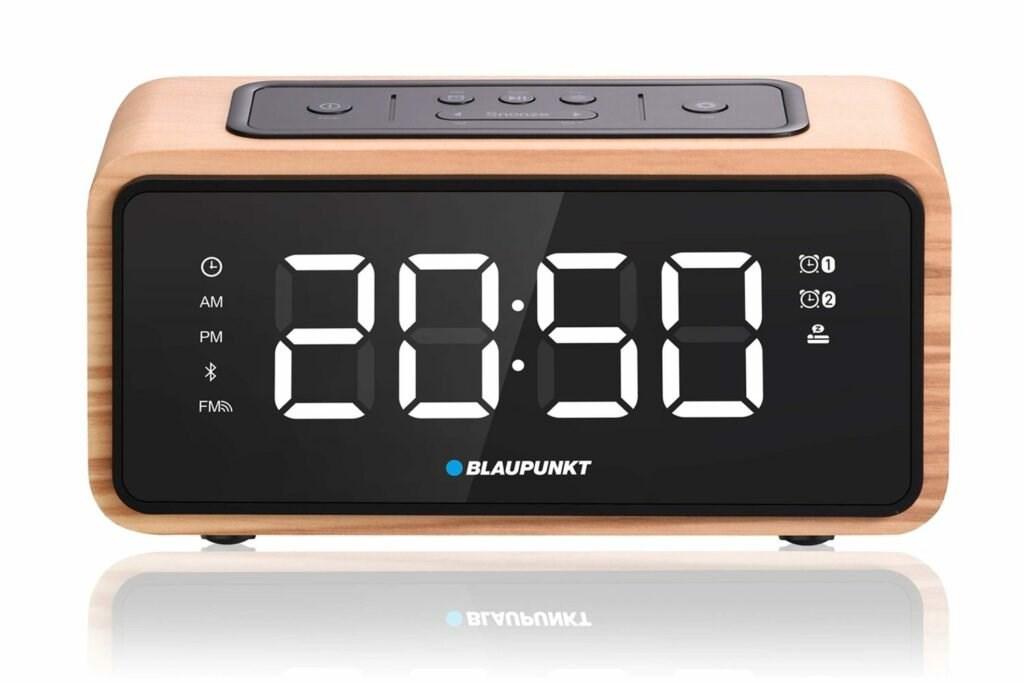 Blaupunkt CR65BT radio vækkeur med Bluetooth og FM-radio - lys træfarve